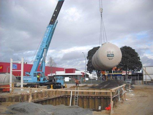 Fuel tank removal at airport